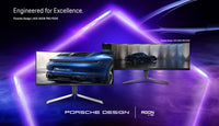 AOC Porsche PD34 Computerbildschirm 86,4 cm (34") 3440 x 1440 Pixel Wide Quad HD QD-OLED Schwarz