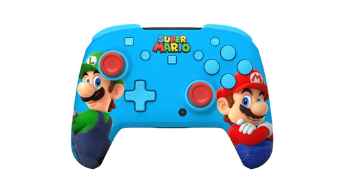 Turtle Beach Rematch-Controller: Mario and Luigi – Offiziell lizenziert für Nintendo Switch 1 und 2, kabellos, TMR-Thumbsticks, anpassbares RGB, wiederaufladbarer Akku