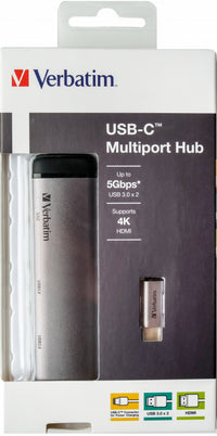 Verbatim 49140 laptop-dockingstation & portreplikator USB 3.2 Gen 1 (3.1 Gen 1) Type-C
