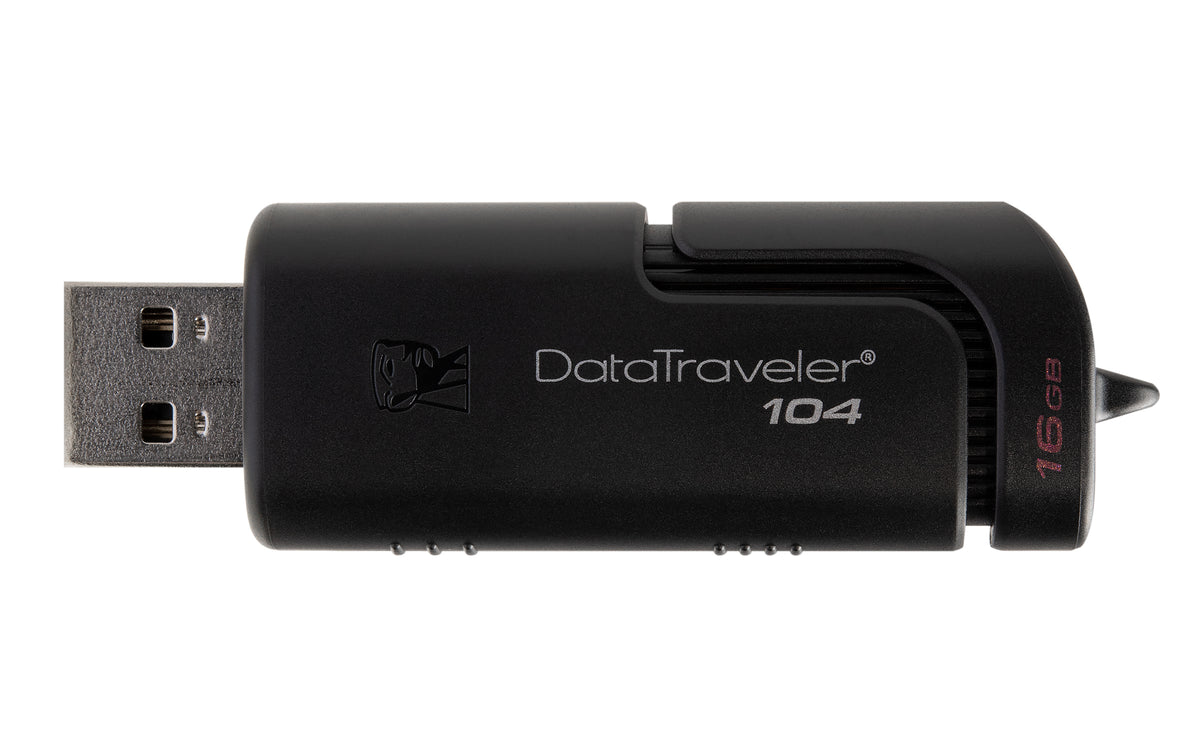 Kingston Technology DataTraveler 104 USB-Stick 16 GB USB Typ-A 2.0 Schwarz