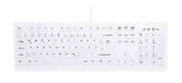 Contour Design Active Key Contour ClassicClean Silikon Tastaturabdeckung Full-Size Weiß DE C8100
