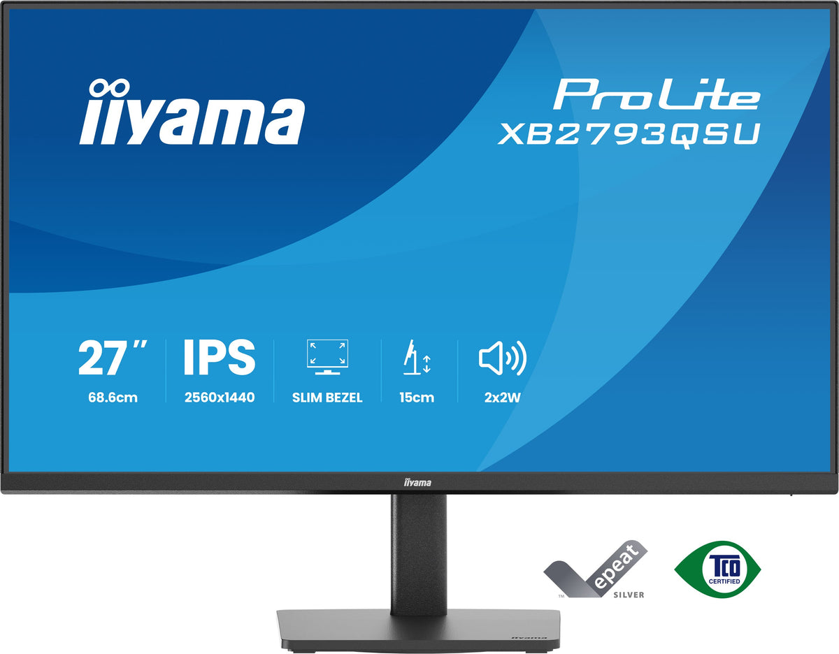 iiyama ProLite XB2793QSU-B1 Computerbildschirm 68,6 cm (27") 2560 x 1440 Pixel Quad HD LED Schwarz