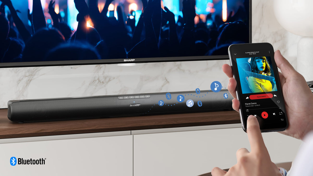 Sharp HT-SB100 Soundbar-Lautsprecher Schwarz 2.0 Kanäle 75 W