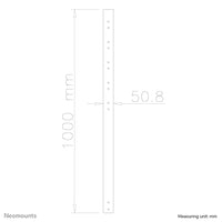 Neomounts FPMA-CP100 Verlängerungsrohr für TV-Deckenhalterung - H 100 cm