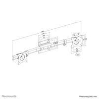 Neomounts FPMA-CB100BLACK Doppeltraverse- Monitorhalterung 10-27"