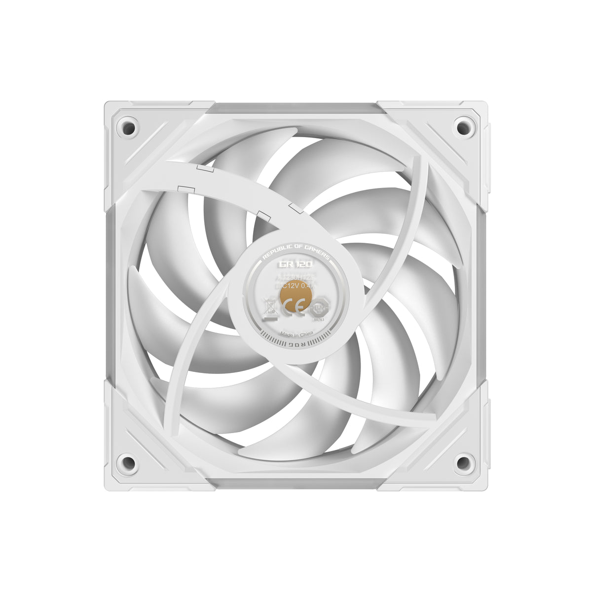 ASUS ROG Eurux GR120 ARGB Reverse Fan White Edition - Triple Pack Computergehäuse Ventilator 12 cm Weiß 3 Stück(e)