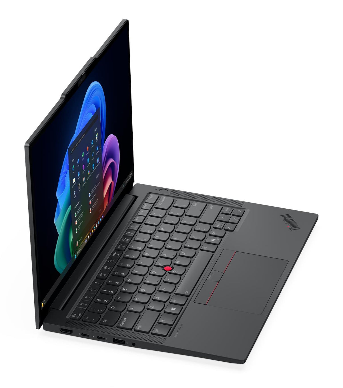 Lenovo ThinkPad E14 Gen 8 (Intel) Copilot+ PC Intel Core Ultra 7 355 Laptop 35.6 cm (14") 2.8K 32 GB DDR5-SDRAM 1 TB SSD Wi-Fi 7 (802.11be) Windows 11 Pro German Black