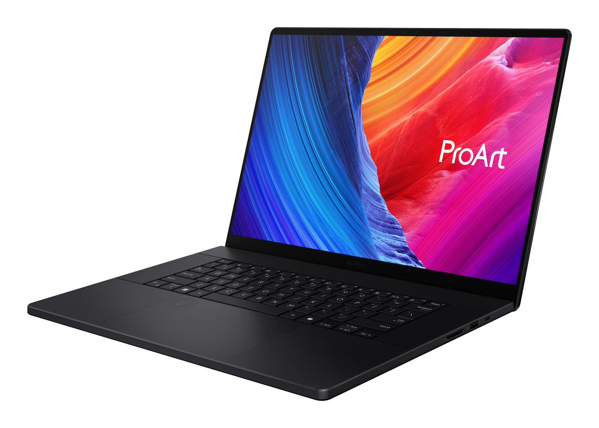 ASUS ProArt P16 H7606WP-RJ097W AMD Ryzen AI 9 HX 370 Laptop 40,6 cm (16") Touchscreen WQXGA+ 32 GB LPDDR5x-SDRAM 2 TB SSD NVIDIA GeForce RTX 5070 Wi-Fi 7 (802.11be) Windows 11 Home Schwarz
