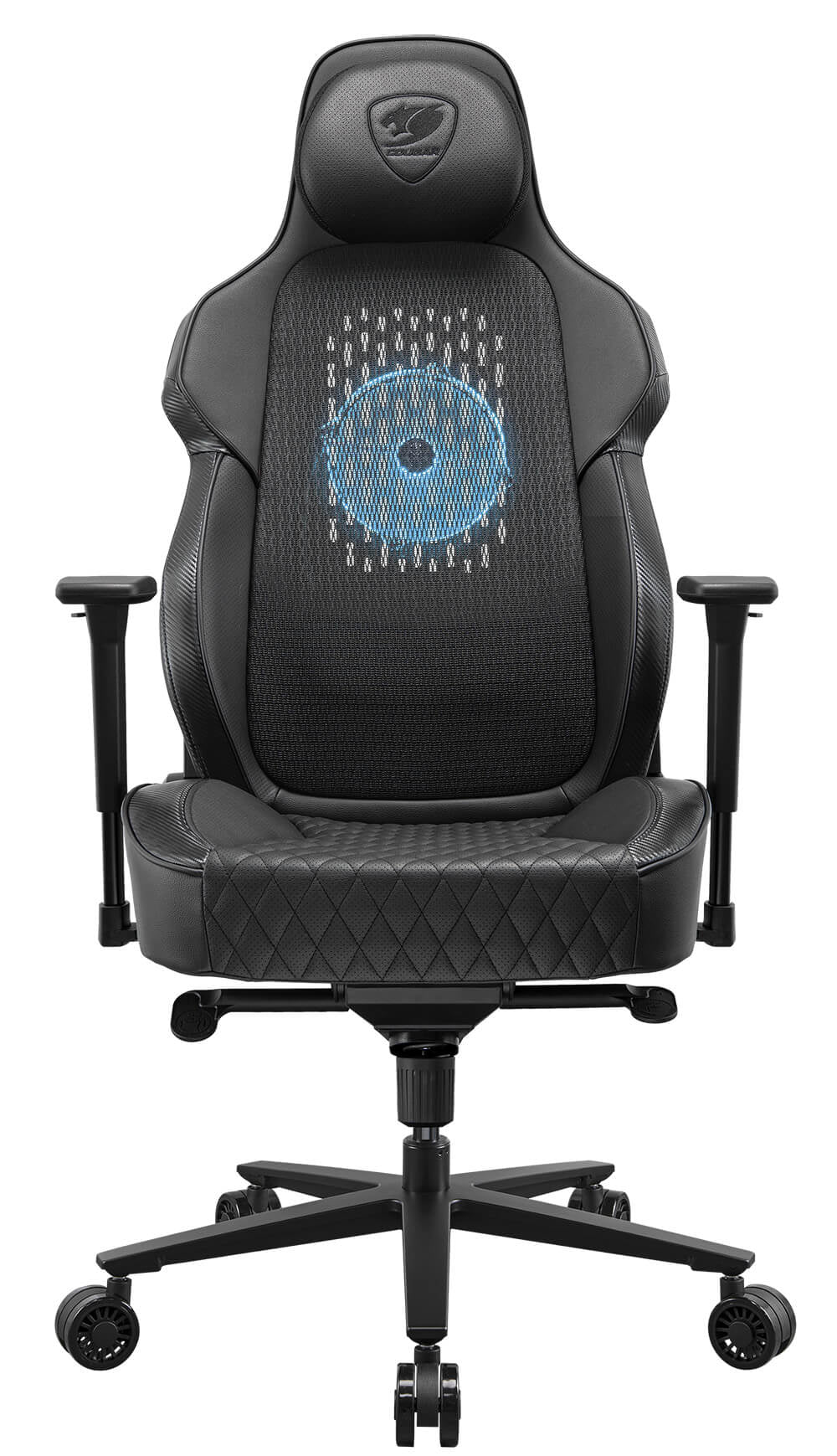 COUGAR Gaming-Stuhl NxSys Aero, integ. 200mm ARGB Lüfter, Schwarz