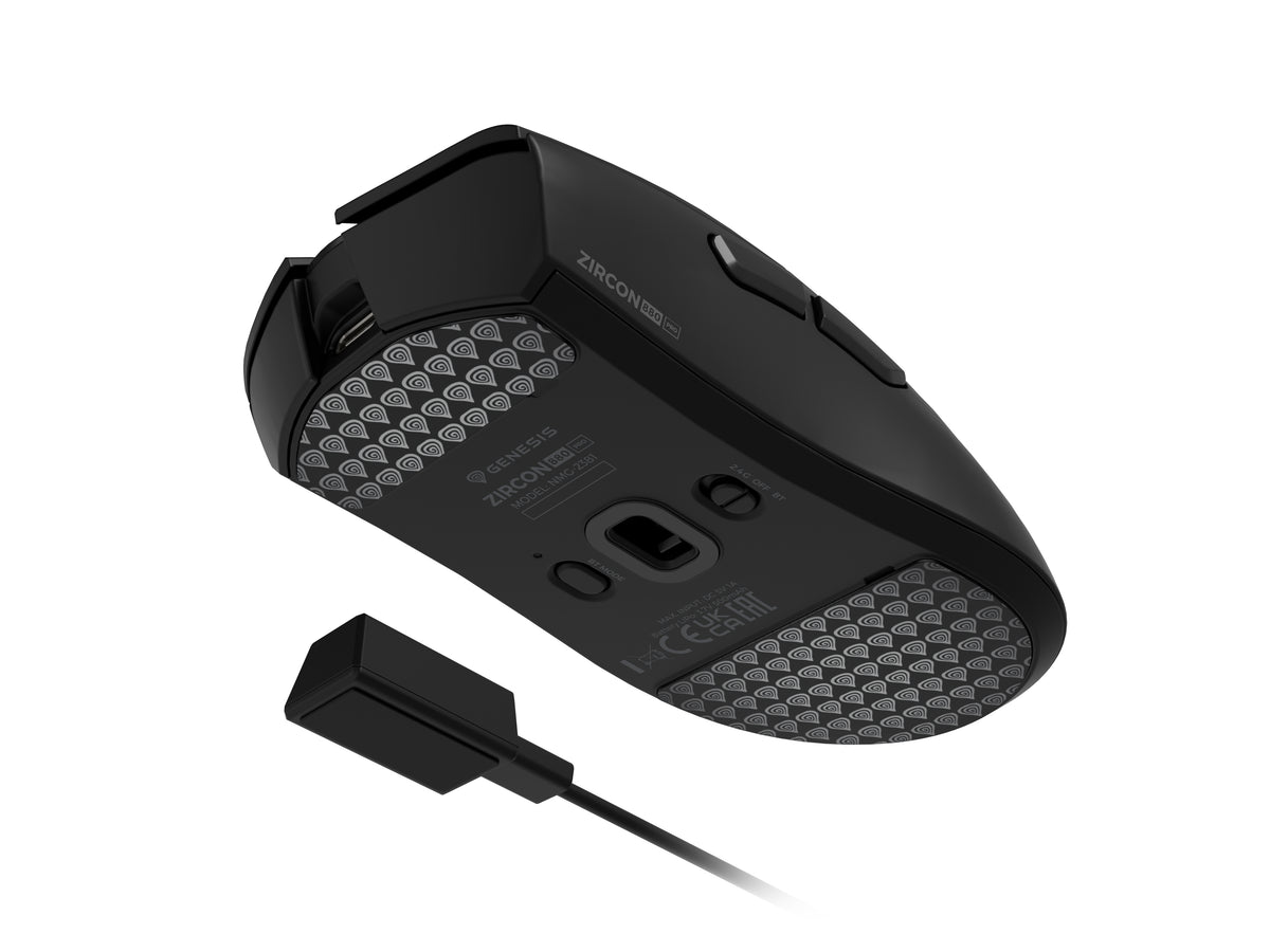 GENESIS Zircon 880 Pro Maus Gaming Rechts RF Wireless + Bluetooth + USB Type-C Optisch 30000 DPI