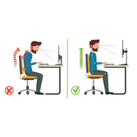 Techly ICA-LCD 260 Flachbildschirm-Tischhalterung 68,6 cm (27") Tisch/Bank Weiß