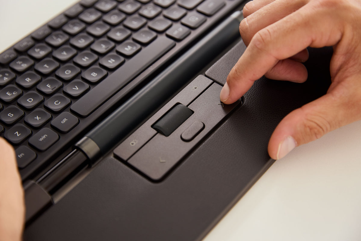 Contour Design RollerMouse Pro Slim Vegan-Leder-Handgelenkauflage Wireless