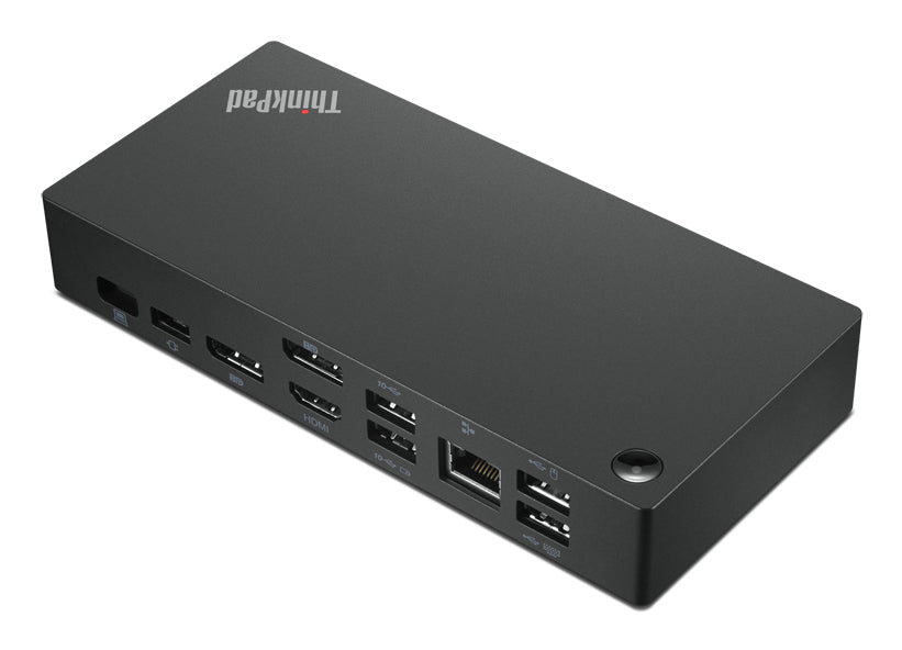 Lenovo 40AY0135US laptop-dockingstation & portreplikator Kabelgebunden USB 3.2 Gen 2 (3.1 Gen 2) Type-C Schwarz