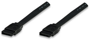 Manhattan 392075 SATA-Kabel 1,00 m Schwarz