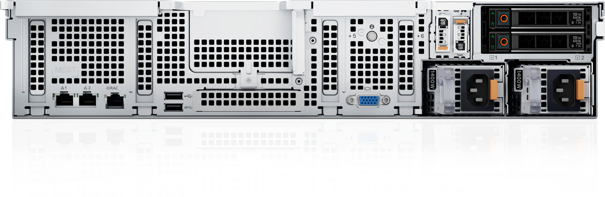 Serveur DELL PowerEdge R760XS 480 Go Rack (2U) Intel® Xeon Silver 4510 2,4 GHz 32 Go DDR5-SDRAM 1100 W