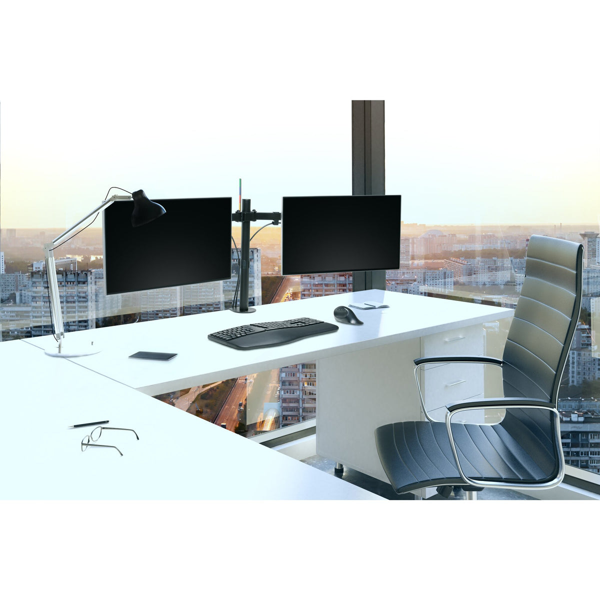 Kensington SmartFit Ergo Verlängerter Dual Monitorarm
