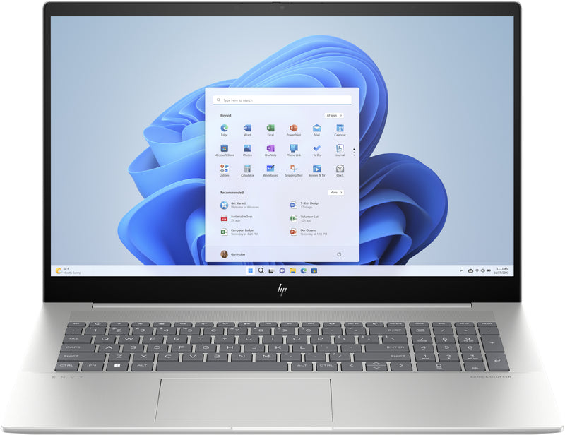 HP ENVY 17-cw0606ng Intel® Core™ i7 i7-13700H Laptop 43,9 cm (17.3") Full HD 16 GB DDR4-SDRAM 1 TB SSD Wi-Fi 6E (802.11ax) Windows 11 Home Silber
