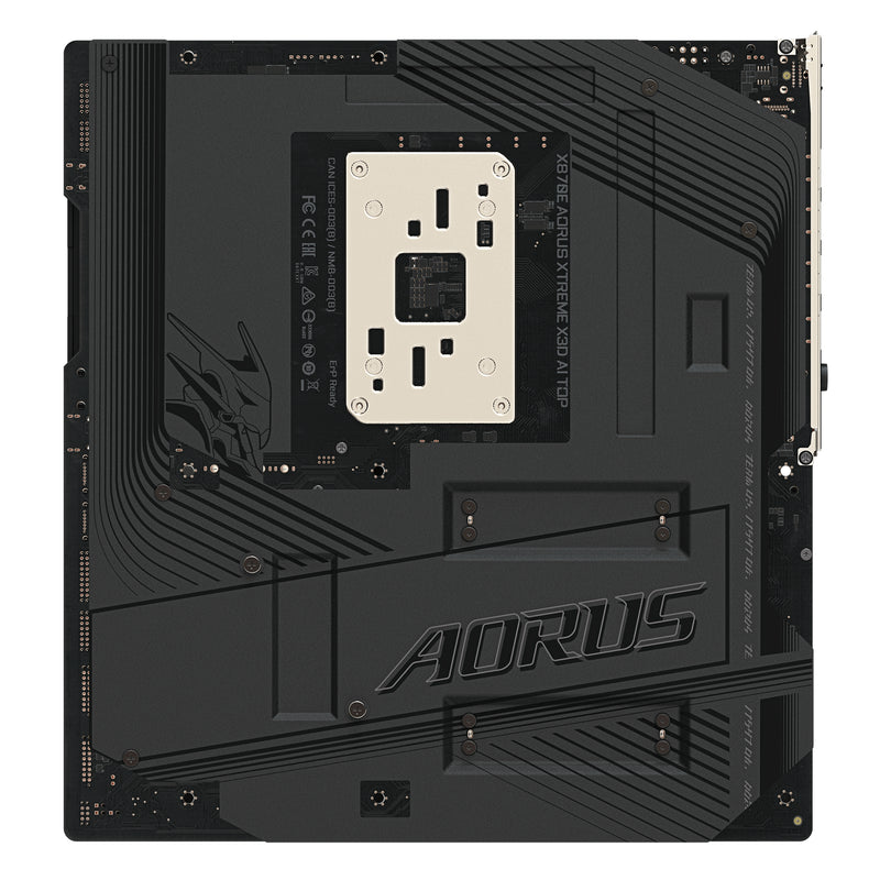 GIGABYTE X870E AORUS XTREME X3D AI TOP Mainboard - Unterstützt AMD Ryzen 9000 Serie CPUs, 24+2+2-Phasen-VRM, bis zu 9000MHz DDR5 (O.C.), 2xPCIe 5.0 M.2 + 3xPCIe 4.0 M.2, Wi-Fi 7, 10GbE LAN, USB 4