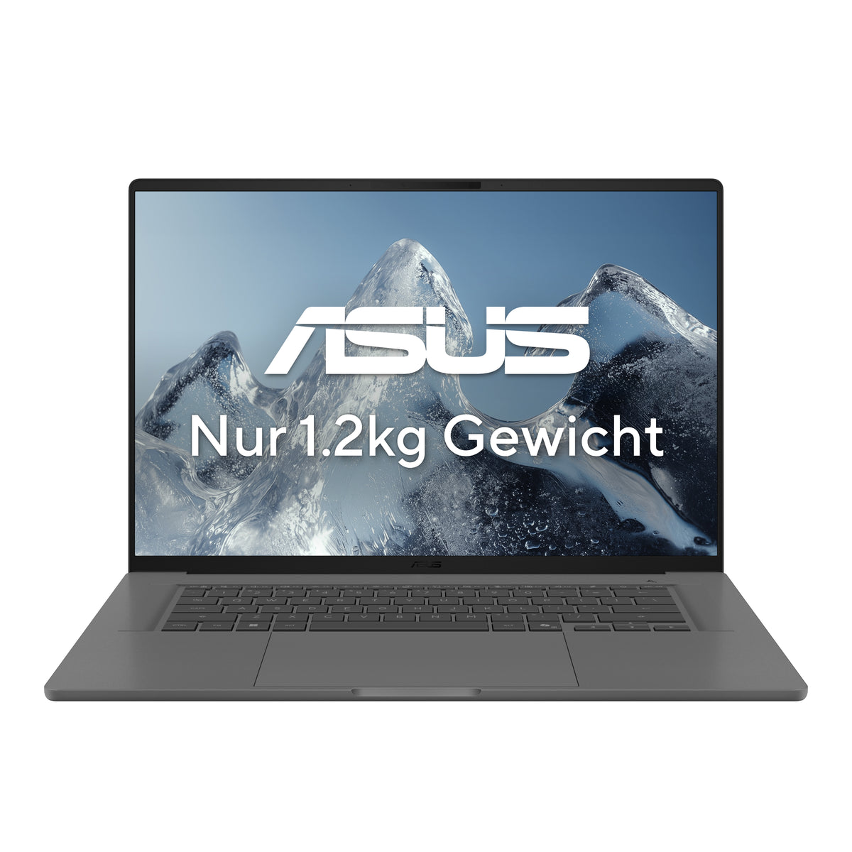 ASUS Zenbook A16 UX3607QA-SH132W Copilot+ PC Snapdragon X1-26-100 Laptop 40,6 cm (16") WUXGA 16 GB LPDDR5x-SDRAM 512 GB SSD Wi-Fi 6E (802.11ax) Windows 11 Home Grau QWERTZ Deutsch