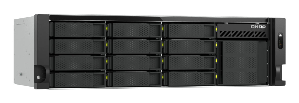 QNAP TS-H1655XEU-RP Speicherserver Rack (3U) Intel Atom® C5125 8 GB DDR4 0 TB QuTS hero Schwarz, Grau
