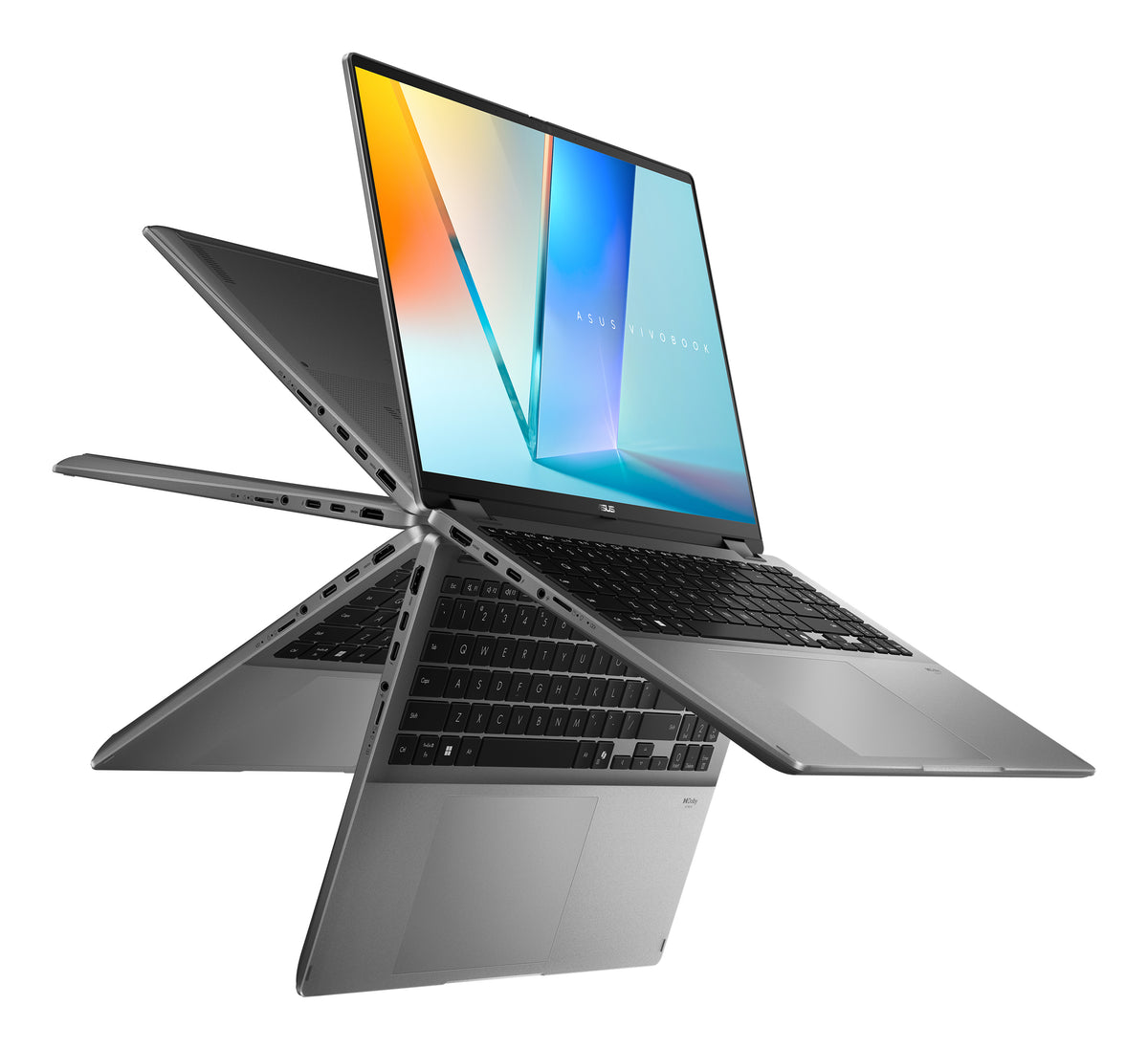 ASUS Vivobook 16 Flip TP3607AA-SI030W Intel Core Ultra 7 355 Hybrid (2-in-1) 40,6 cm (16") Touchscreen WUXGA 16 GB LPDDR5x-SDRAM 512 GB SSD Wi-Fi 7 (802.11be) Windows 11 Home Grau