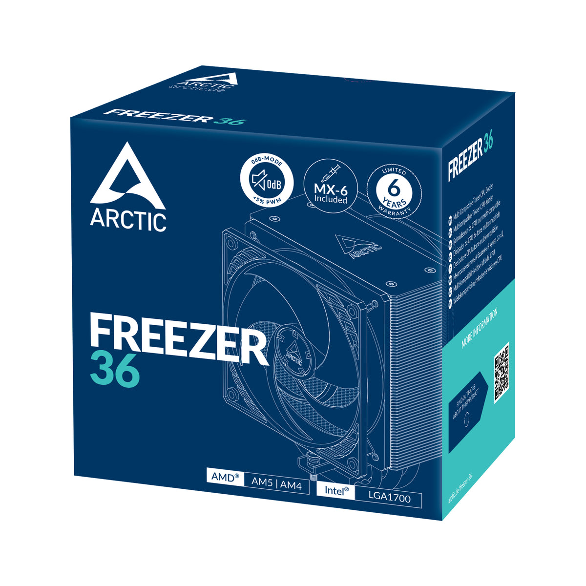 ARCTIC Freezer 36 Multikompatibler Tower CPU-Kühler