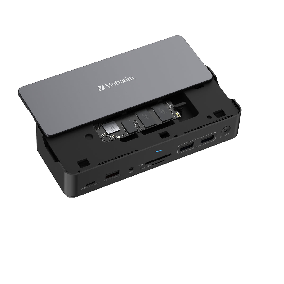 Verbatim CDS-15S Kabelgebunden USB 3.2 Gen 1 (3.1 Gen 1) Type-C Schwarz, Grau