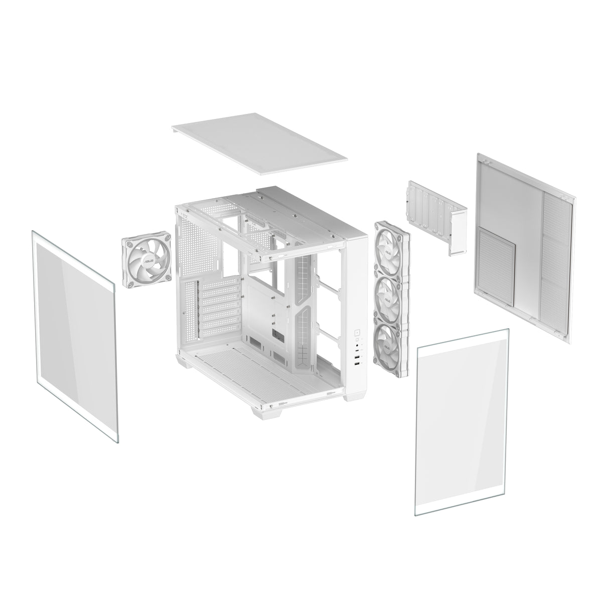 ASUS A32 Plus TG ARGB White Midi Tower Weiß