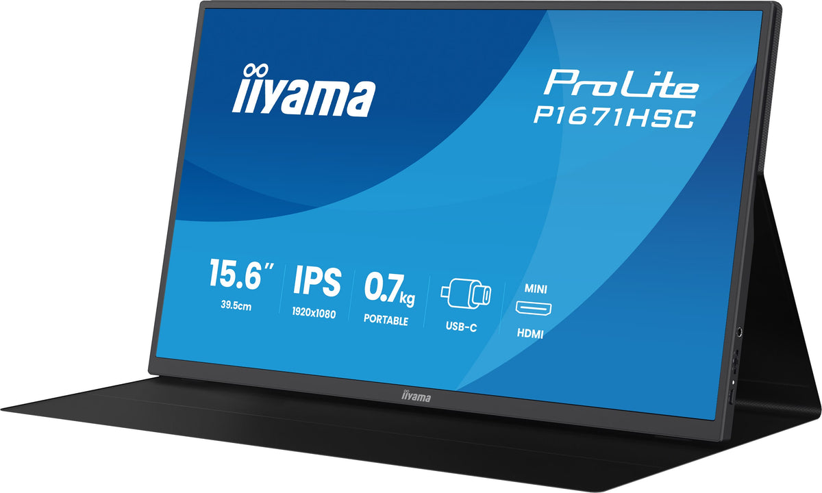 iiyama ProLite P1671HSC-B1 Computerbildschirm 39,6 cm (15.6") 1920 x 1080 Pixel Full HD LED Schwarz
