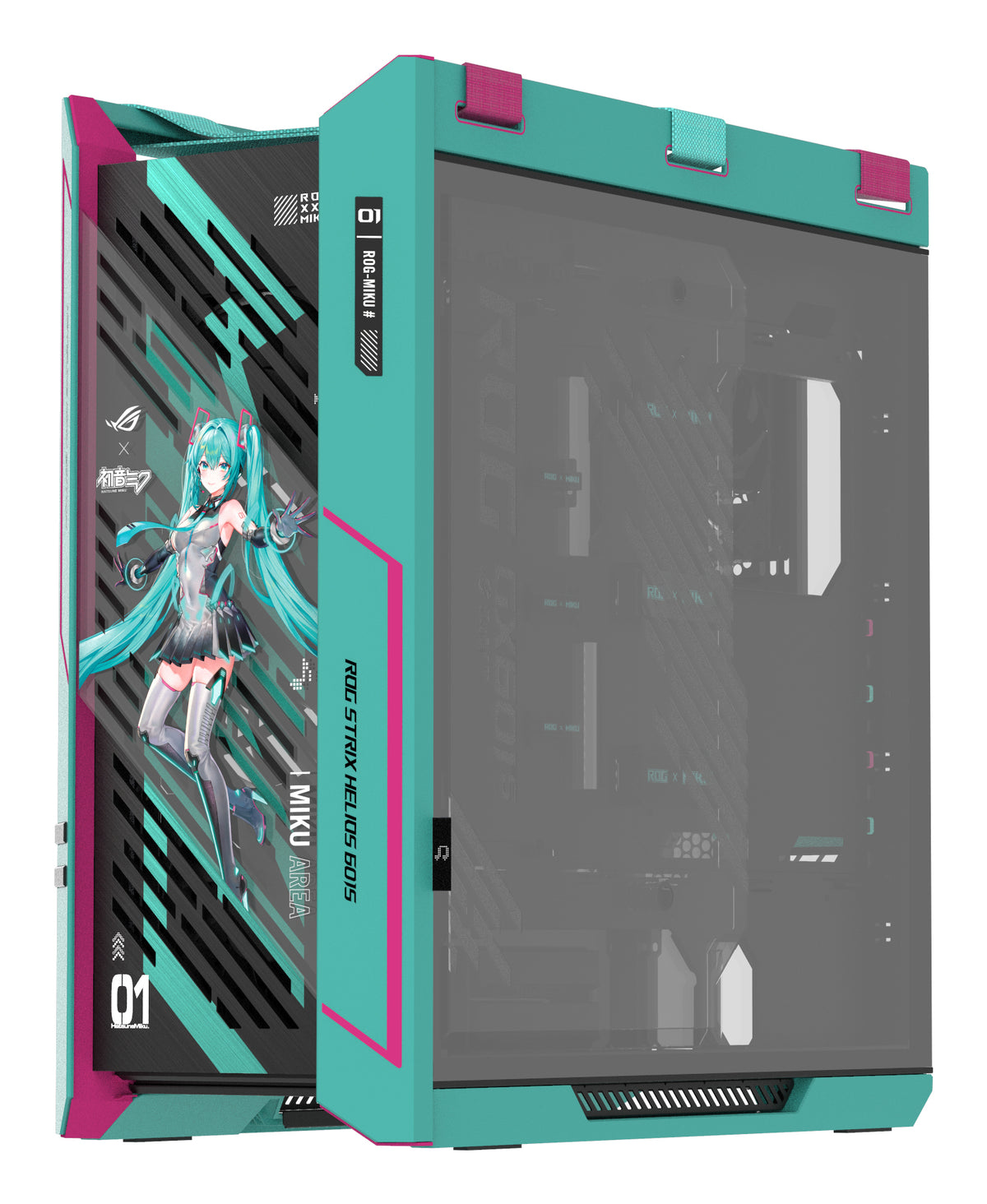 ASUS ROG Strix Helios II Hatsune Miku Edition Midi Tower Mehrfarbig