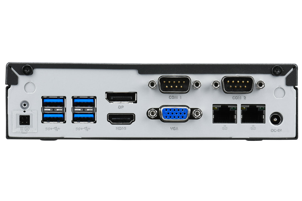 Shuttle XPC Slim SystemDL3000XA, Intel N100, 8GB RAM, 128GB SSD M.2 (NVMe), 2x LAN (2x 2.5Gbit), 2xCOM, 1xHDMI, 1xDP, 1x VGA, lüfterlos, 24/7 Dauerbetrie