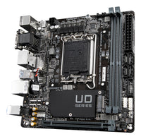 GIGABYTE H610I DDR4 Mainboard - Unterstützt Intel Core Prozessoren 14th CPUs, 4+1+1 Hybrid Digital VRM, up to 3200MHz DDR4, 1xPCIe 3.0 M.2, GbE LAN, USB 3.2 Gen 1