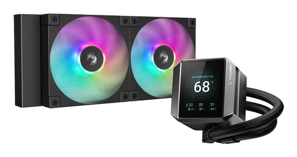 DeepCool MYSTIQUE 240 ARGB Prozessor All-in-One-Flüssigkeitskühler 12 cm Schwarz 1 Stück(e)