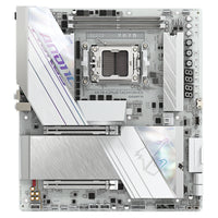 GIGABYTE X870 AORUS TACHYON ICE Mainboard – Unterstützt AMD Ryzen 9000 CPUs, digitale 18+2+2 Phasen VRM, bis zu 9600 MHz DDR5 (OC), 1 x PCIe 5.0 + 2 x PCIe 4.0, Wi-Fi 7, 5 GbE LAN, USB 4