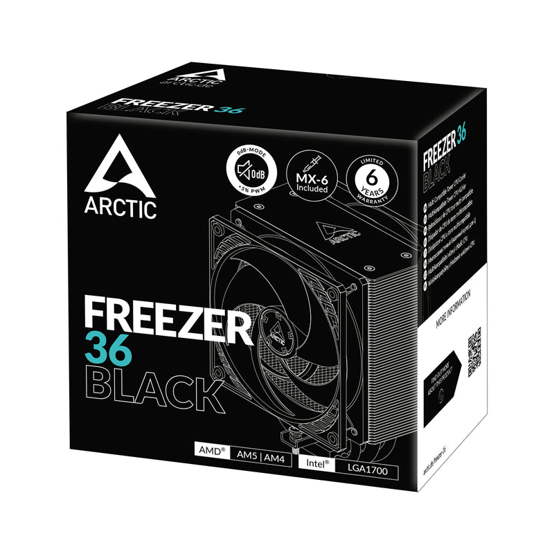 ARCTIC Freezer 36 Schwarz Multikompatibler Tower CPU-Kühler