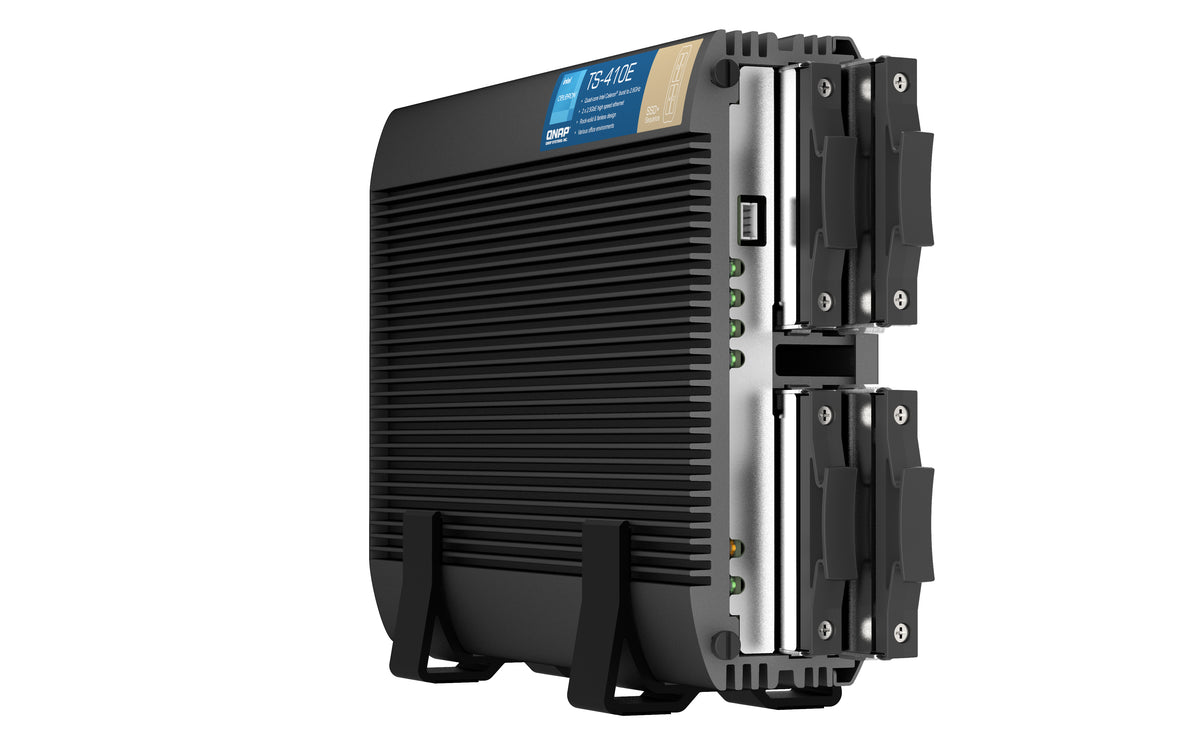 QNAP TS-410E NAS Tower Intel® Celeron® J6412 8 GB 0 TB QNAP QTS Schwarz