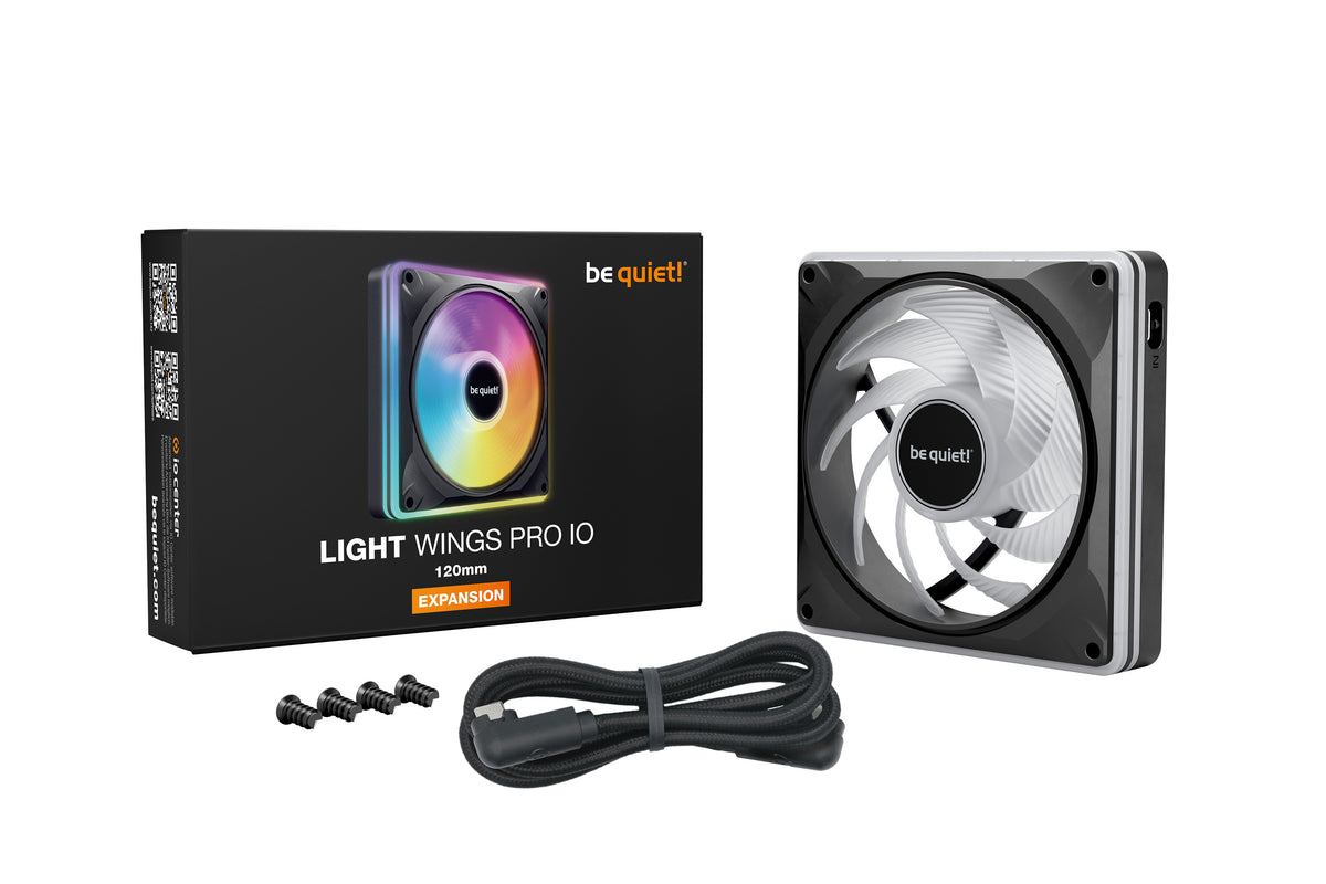 be quiet! Light Wings Pro IO 120mm Expansion Computergehäuse Ventilator 12 cm Schwarz 1 Stück(e)