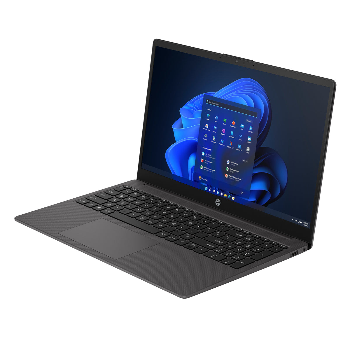 HP 2255 G10 AMD Ryzen™ 5 7530U Laptop 39,6 cm (15.6") Full HD 16 GB DDR4-SDRAM 512 GB SSD Wi-Fi 5 (802.11ac) Windows 11 Home Schwarz, Grau