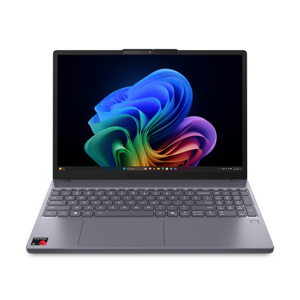 Lenovo IdeaPad Slim 3 15Q8X10 Copilot+ PC Snapdragon X1-26-100 Laptop 38,4 cm (15.1") WQXGA 24 GB LPDDR5x-SDRAM 1 TB SSD Wi-Fi 7 (802.11be) Windows 11 Home Deutsch Grau