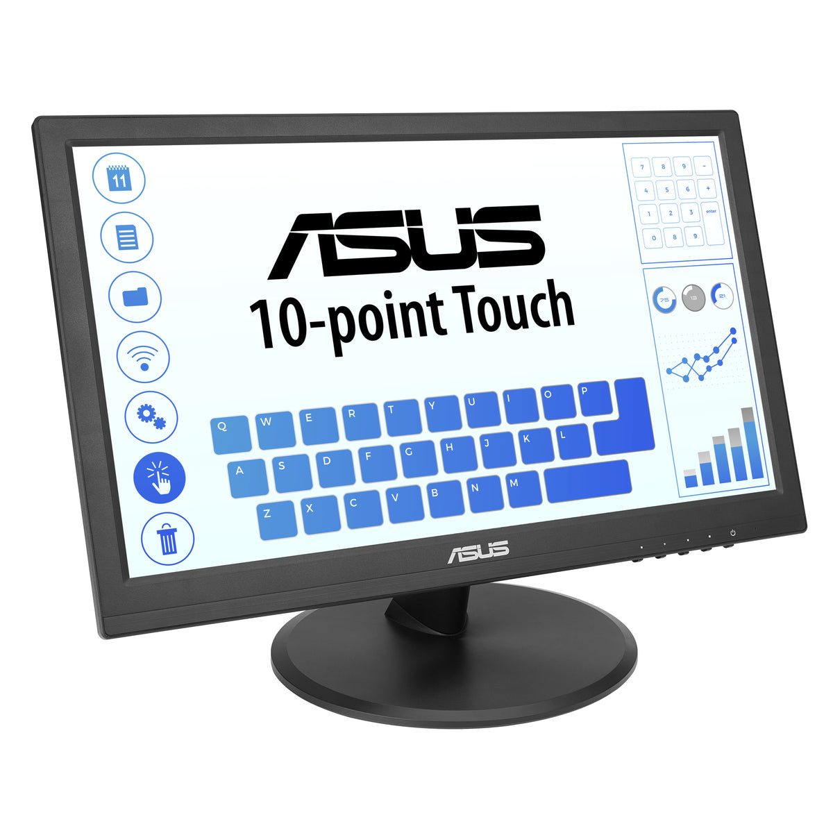 ASUS Touch VT169HE Computerbildschirm 39,6 cm (15.6") 1920 x 1080 Pixel Full HD LED Touchscreen Tisch Schwarz