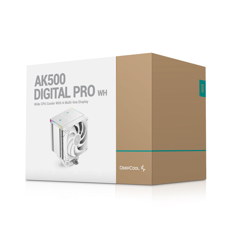 DeepCool AK500 Digital Pro WH Prozessor Luftkühlung 12 cm Weiß