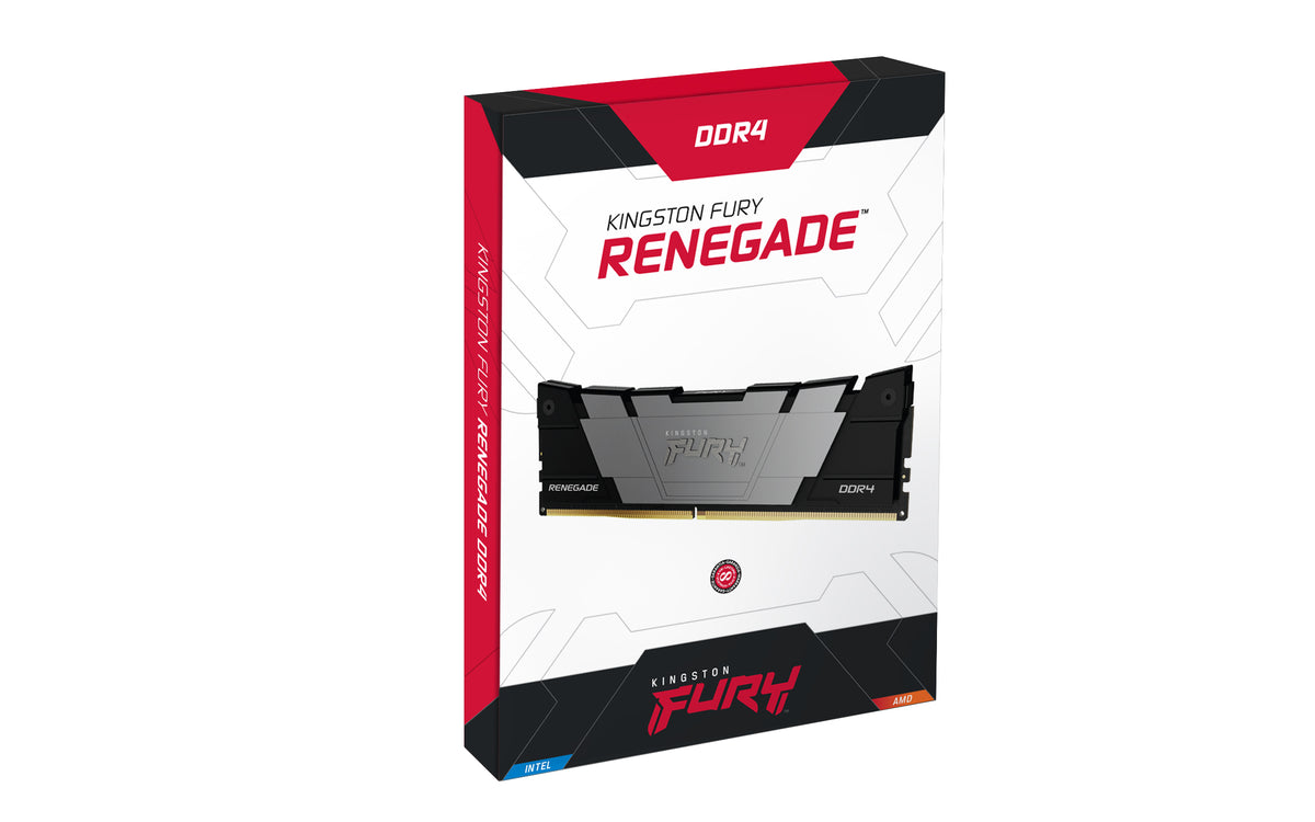 Kingston Technology FURY 64GB 3200MT/s DDR4 CL16 DIMM (4er-Kit) 1Gx8 Renegade Black