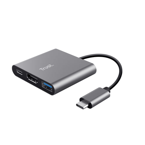 Trust Dalyx USB 3.2 Gen 1 (3.1 Gen 1) Type-C Aluminium, Schwarz