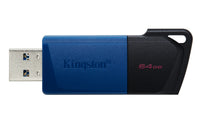 Kingston Technology DataTraveler 64GB USB3.2 Gen 1 Exodia M (Schwarz + Blau) - 2 Pieces