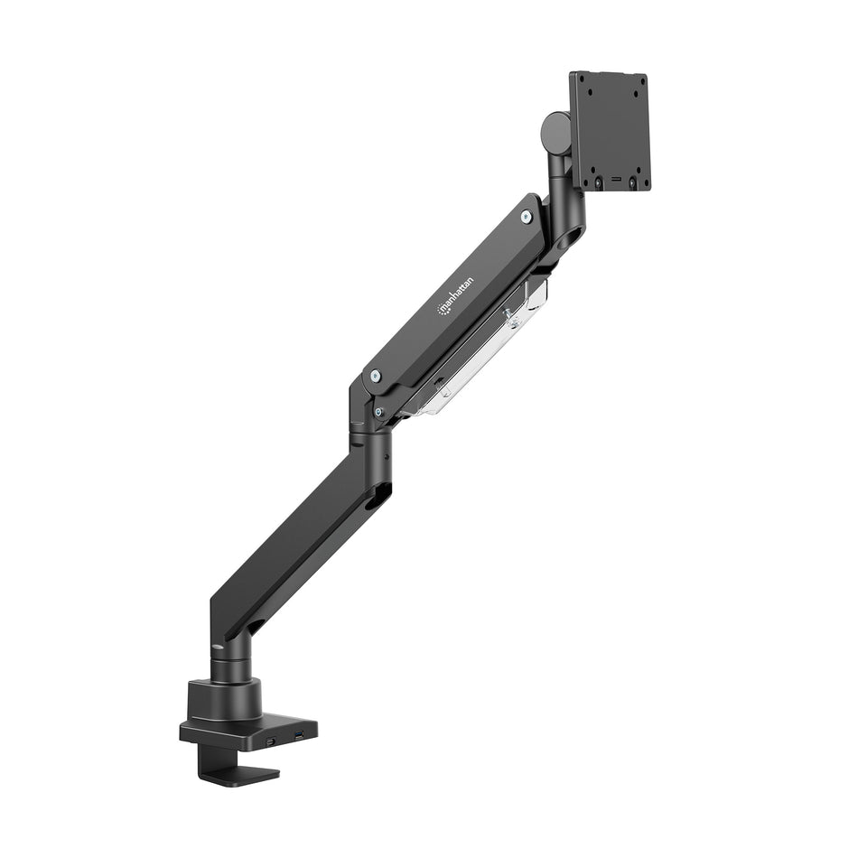 Manhattan 462594 Supporto da scrivania per monitor a schermo piatto 144,8 cm (57") Tavolo/Banco Nero