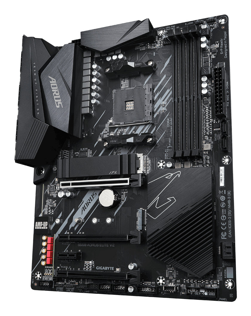 GIGABYTE B550 AORUS ELITE V2 Mainboard – AMD Ryzen 5000 CPUs, 12+2 Phasen VRM, bis zu 4733 MHz DDR4, 1xPCIe 4.0 + 1xPCIe 3.0 M.2, 2.5GbE LAN, USB 3.2 Gen 2