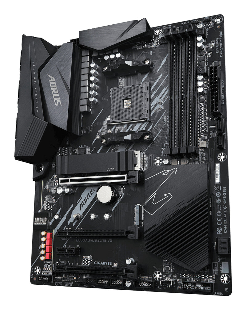 GIGABYTE B550 AORUS ELITE V2 Mainboard – AMD Ryzen 5000 CPUs, 12+2 Phasen VRM, bis zu 4733 MHz DDR4, 1xPCIe 4.0 + 1xPCIe 3.0 M.2, 2.5GbE LAN, USB 3.2 Gen 2