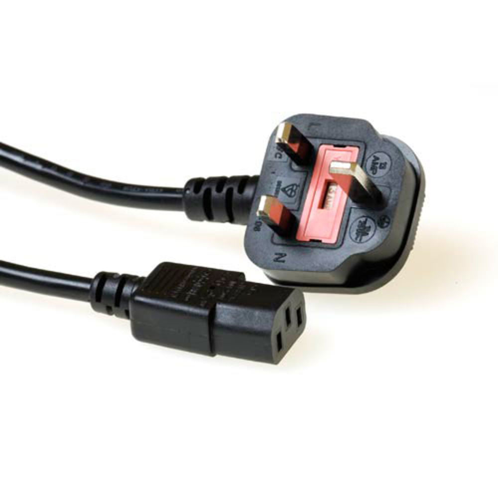 Cavo di alimentazione ACT spina UK - C13 nero 1,8 m