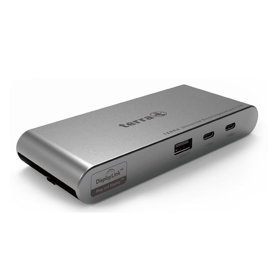 TERRA MOBILE Station d'accueil 770 USB-C Station d'accueil double affichage double écran pour les déplacements !