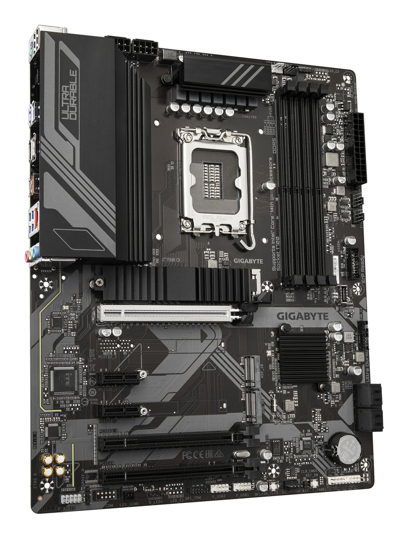 GIGABYTE Z790 D Motherboard - Unterstützt Intel Core 14. Generation CPUs, 12+1+1 Phasen Digital VRM, bis zu 7600MHz DDR5 (OC), 3xPCIe 4.0 M.2, 2.5GbE LAN, USB 3.2 Gen 2